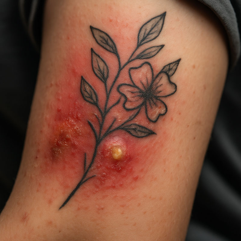 melhores dicas para evitar tatuagem inflamada por álcool