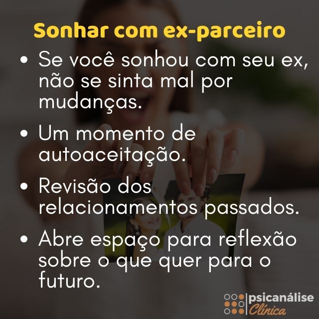custo emocional de sonhar com ex como lidar