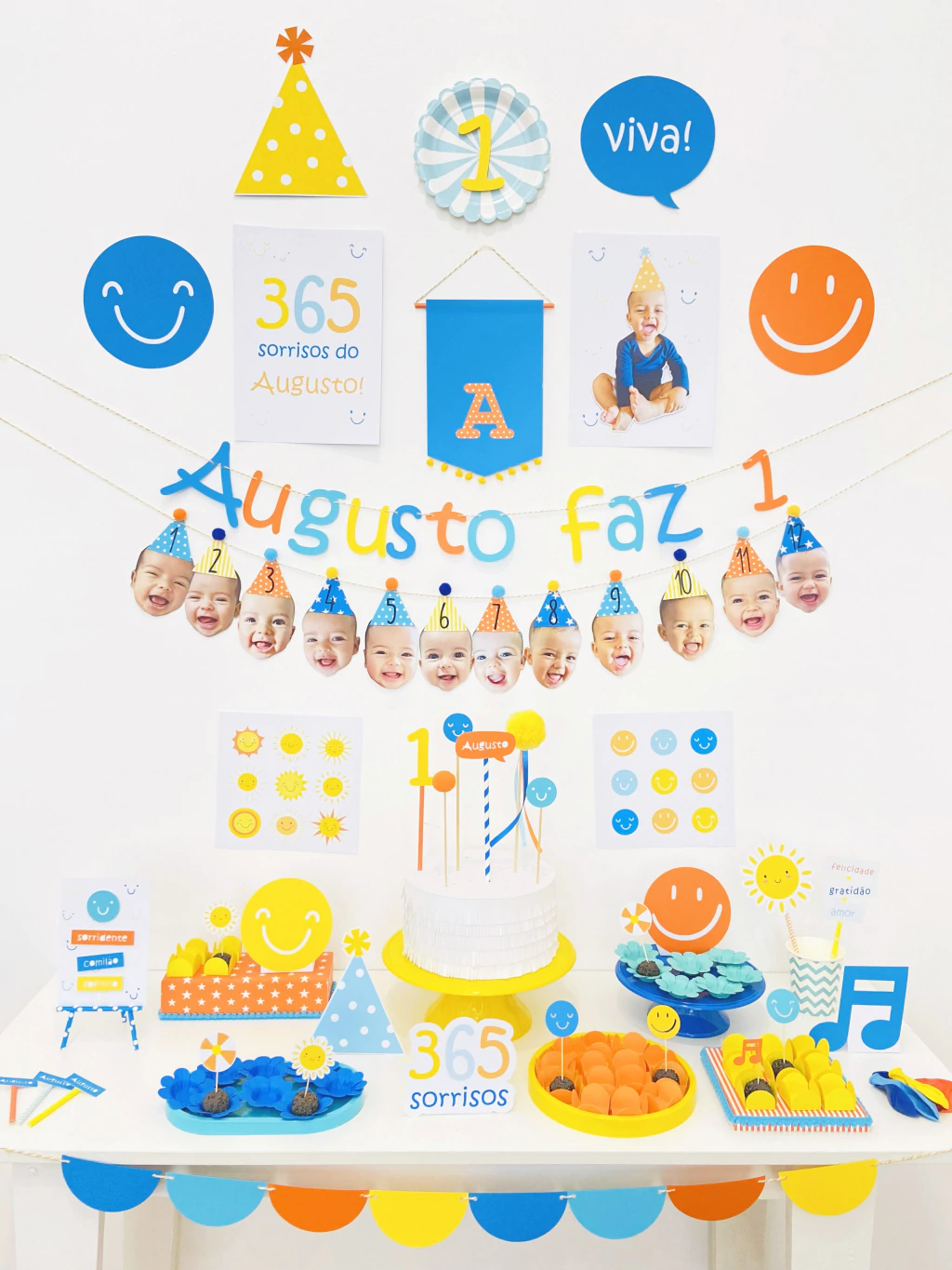 Paleta de Cores e Símbolos Essenciais para o Tema 365 Sorrisos