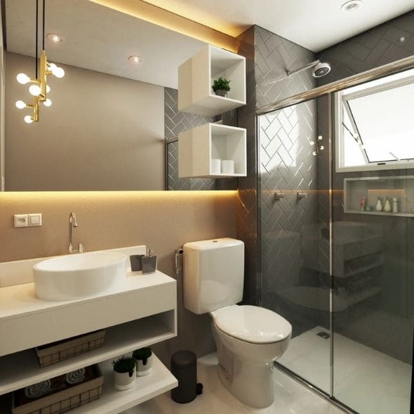 decoração de banheiro alugado