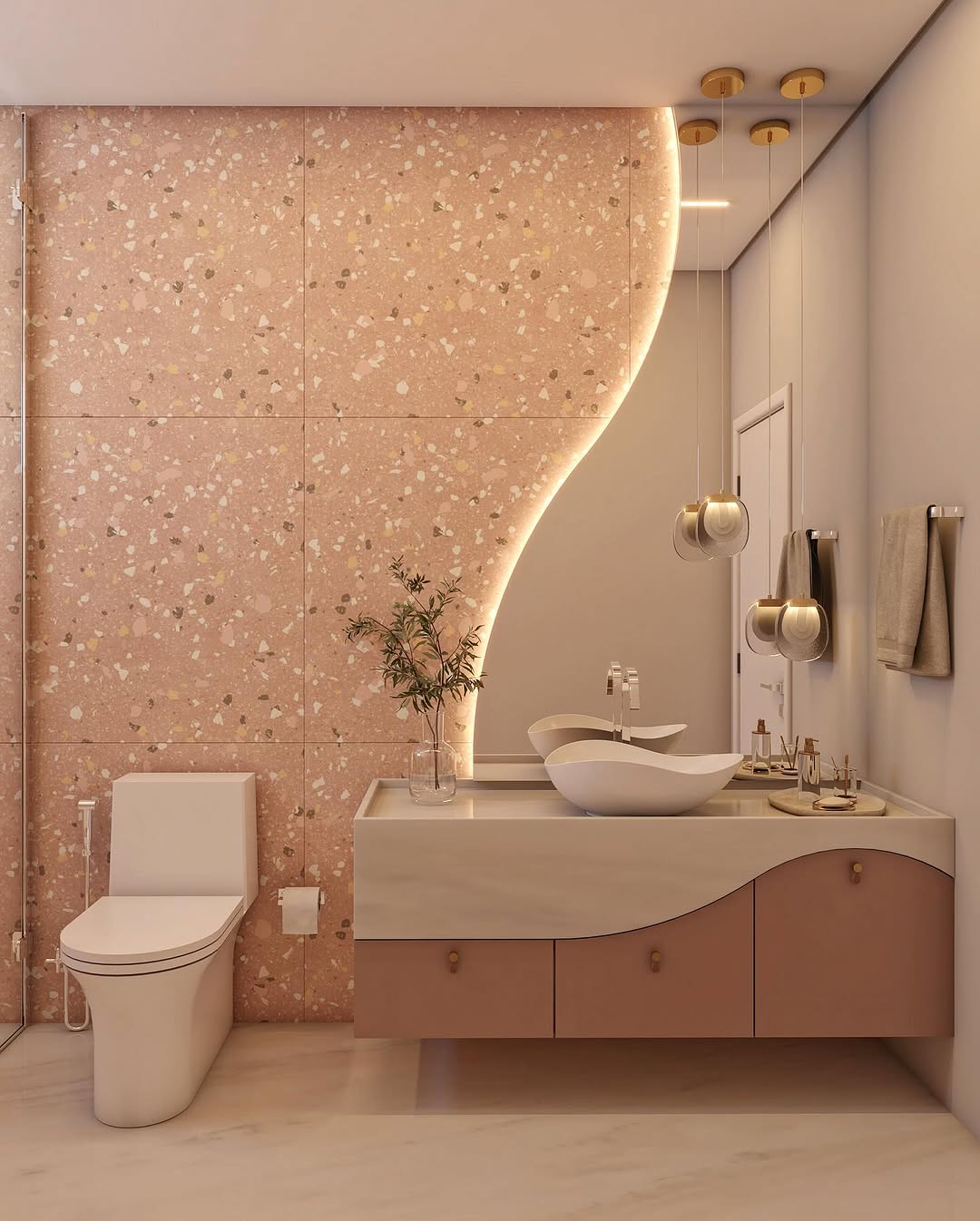 decoracao de banheiro clean