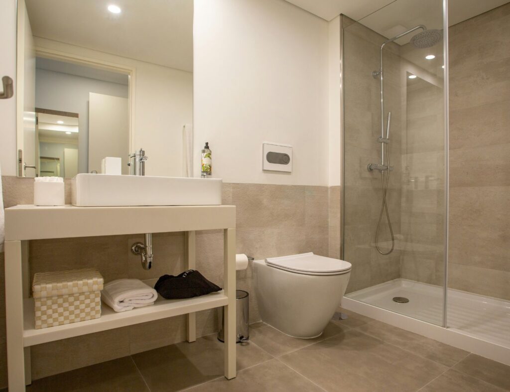 decoracao de banheiro clean