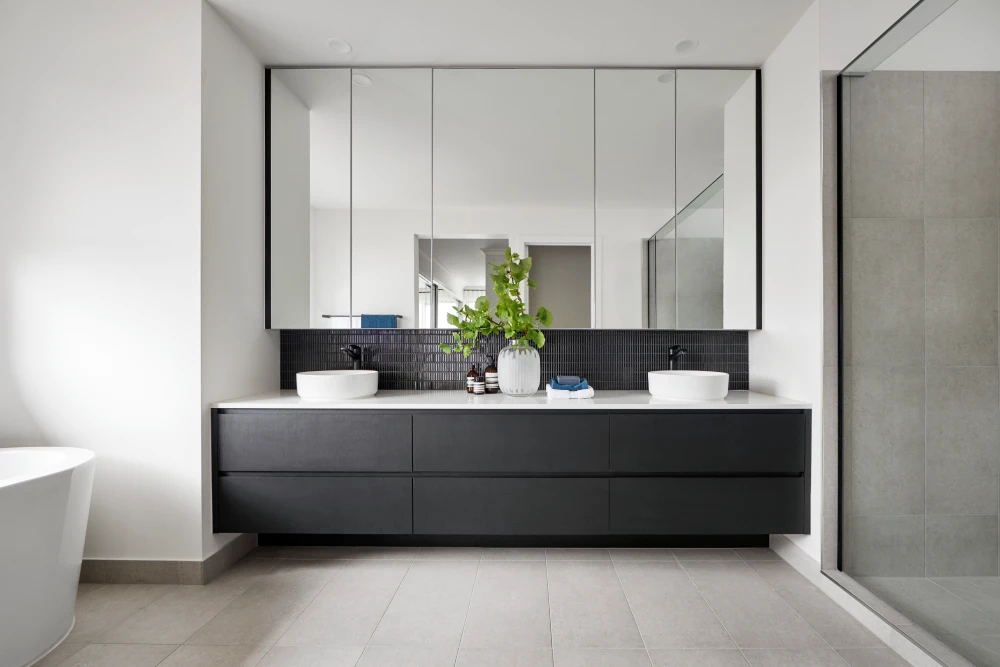 decoracao de banheiro clean