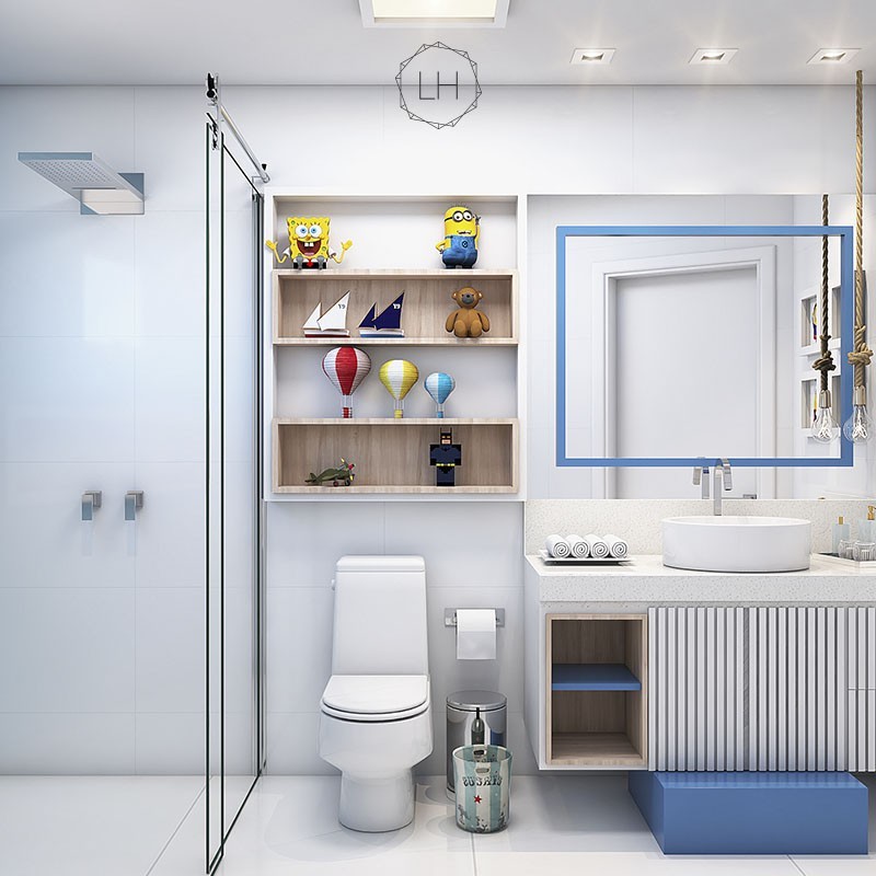 decoracao de banheiro para bebe menino