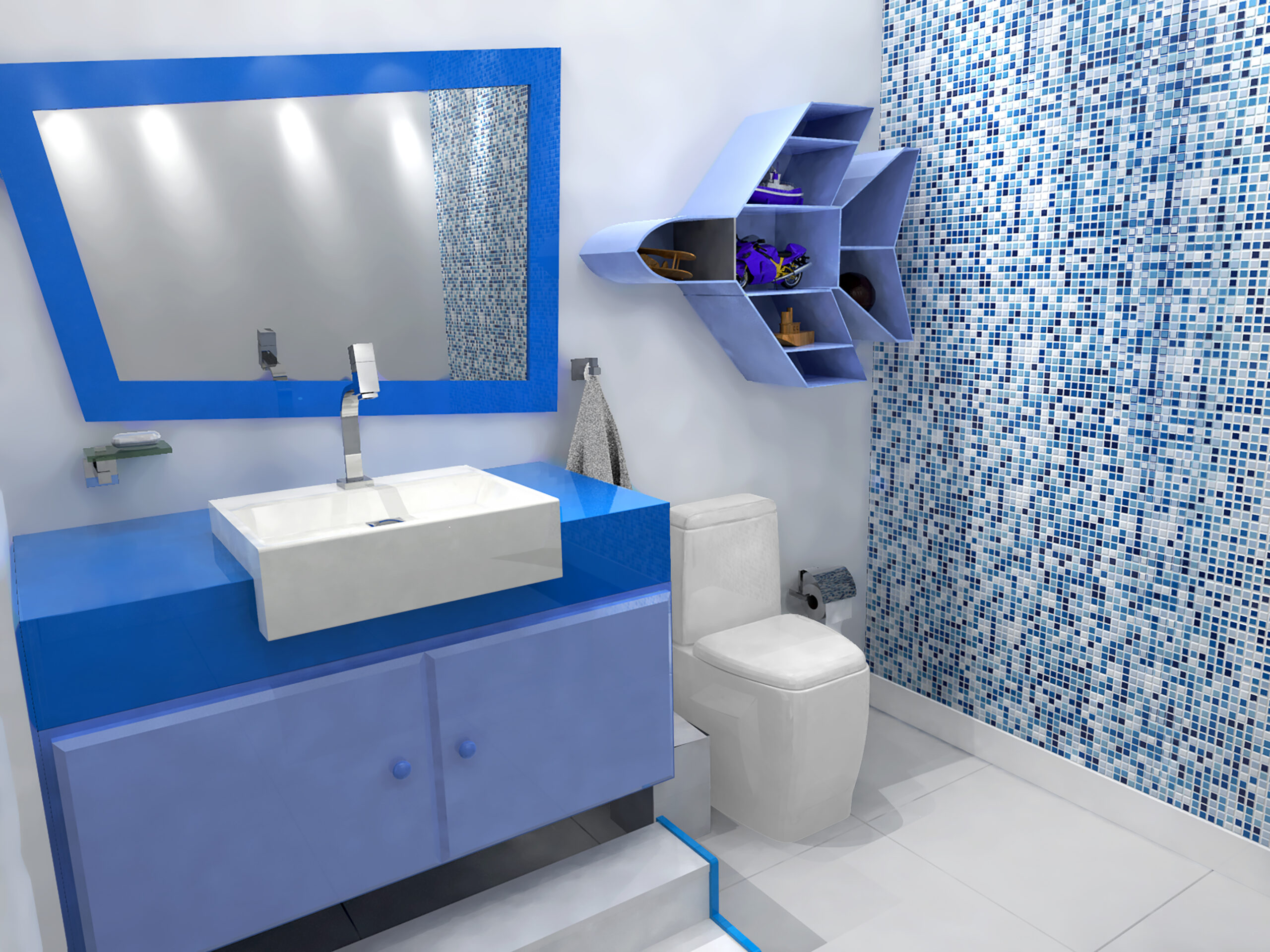 decoracao de banheiro para bebe menino