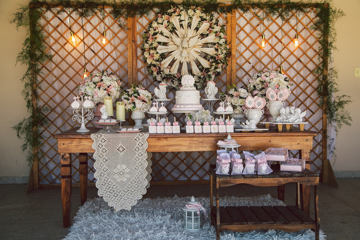 decoracao de batizado em casa