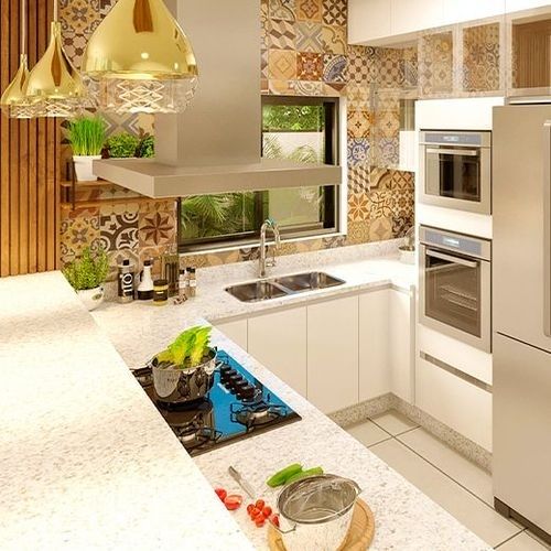 decoração de cozinha com plantas