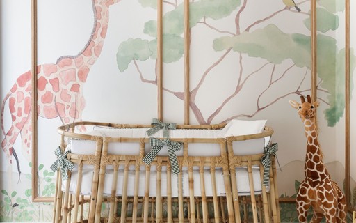 decoracao de quarto de bebe safari