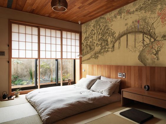 decoração de quarto japones