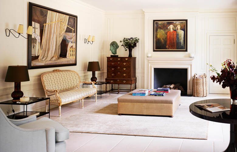 decoração de sala bege