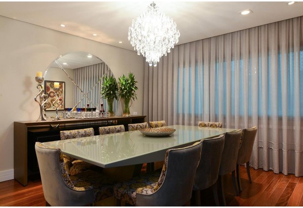 decoracao de sala de jantar e cozinha
