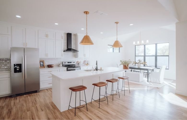 decoracao de sala de jantar e cozinha