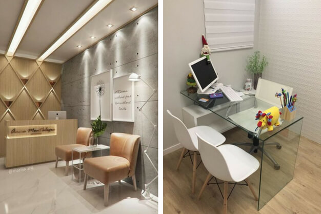 decoração de sala odontológica