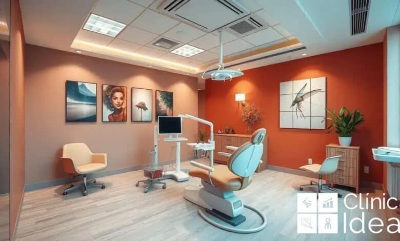 decoração de sala odontológica