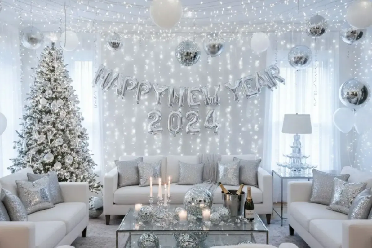 decoracao de sala para o ano novo