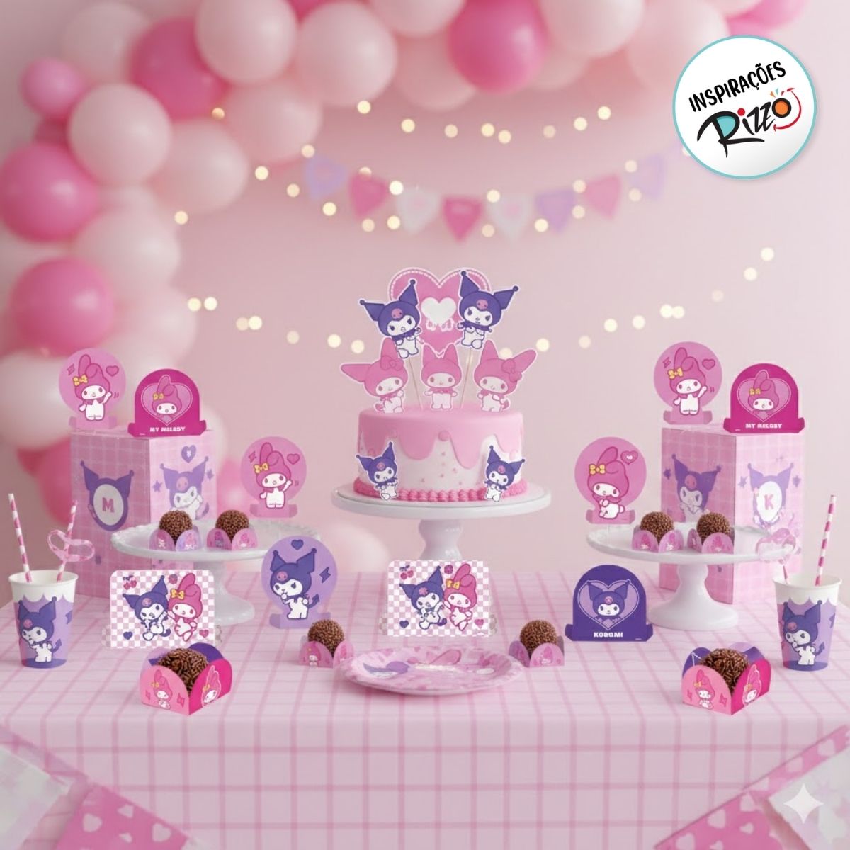 Guia completo para uma festa de aniversário My Melody e Kuromi inesquecível
