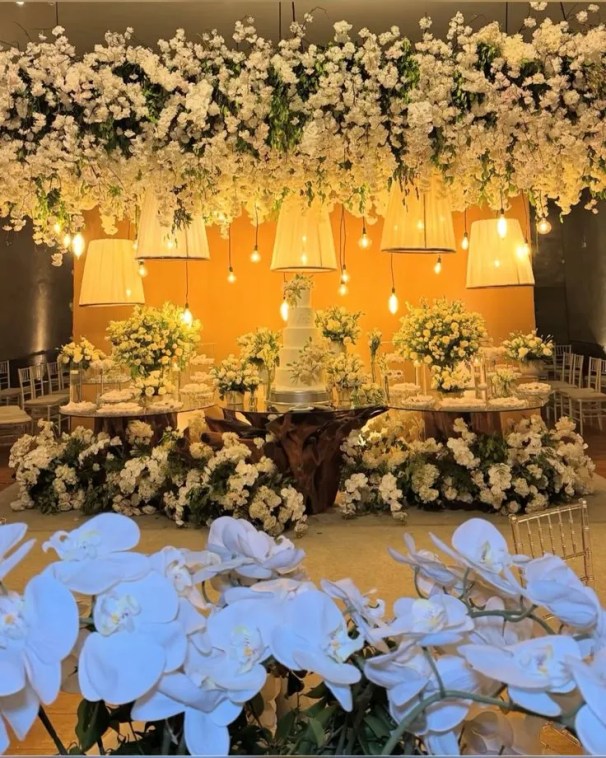 decoração mesa casamento