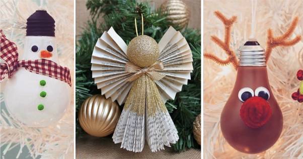 decoração natalina com material reciclado