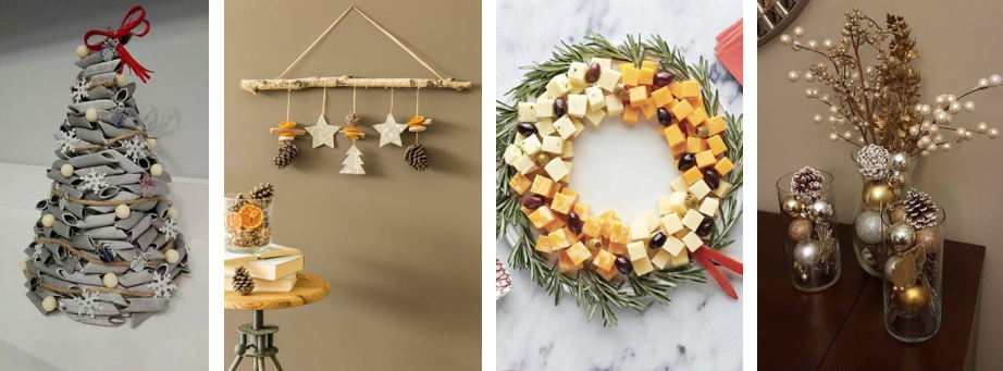 decoração natalina com material reciclado