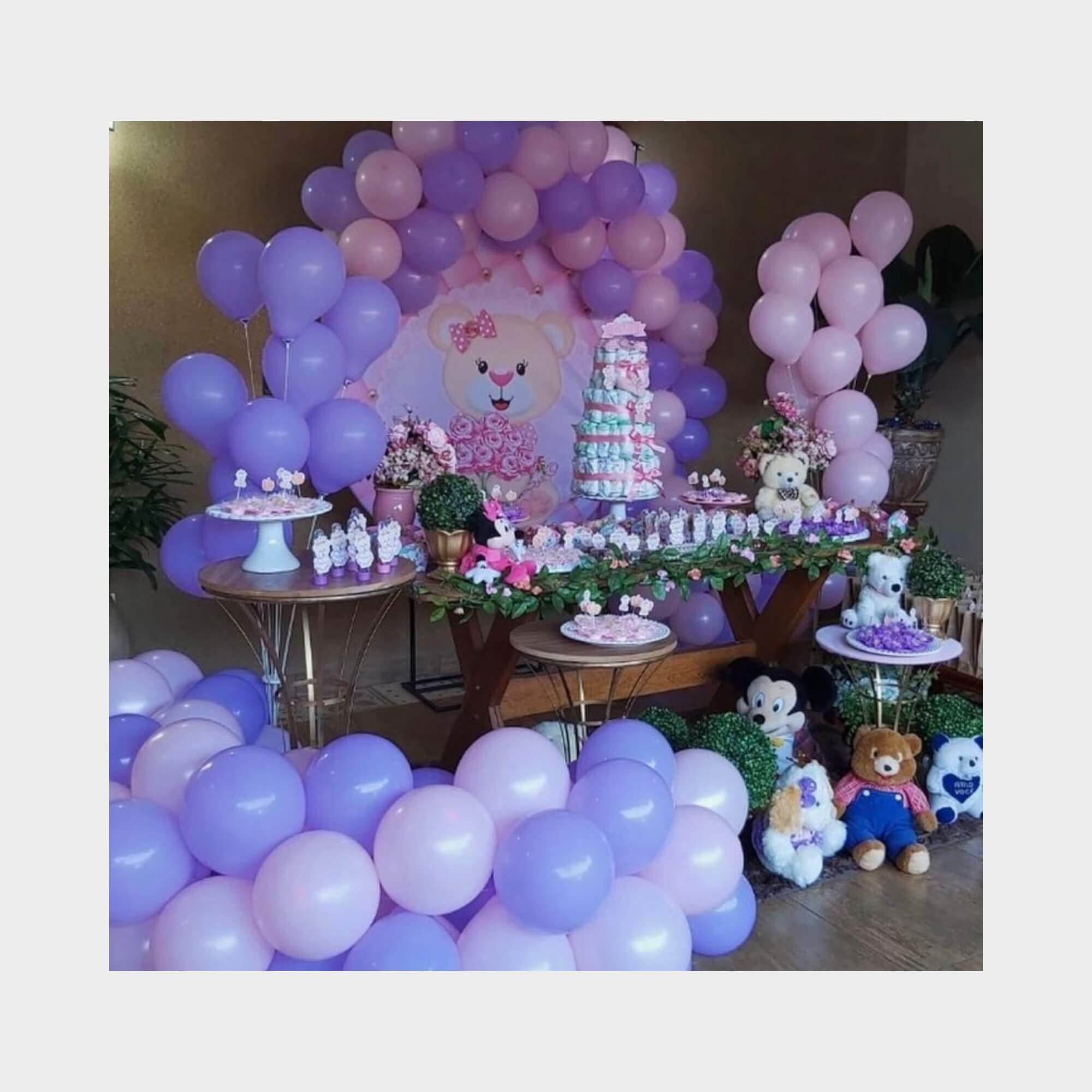 decoração para chá de bebê simples