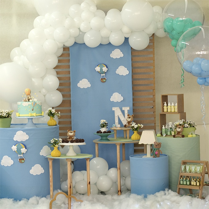 Decoração de Chá de Bebê com Balões e Papel: Passo a Passo