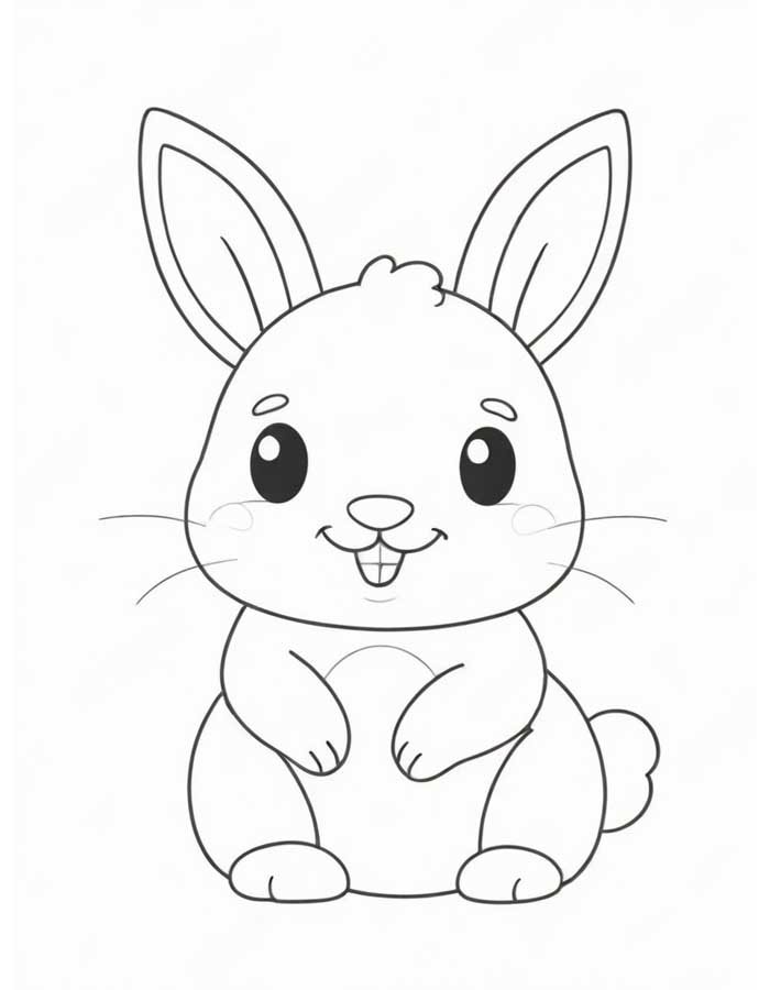 desenho de coelhinho realista vs desenho de coelho fofo