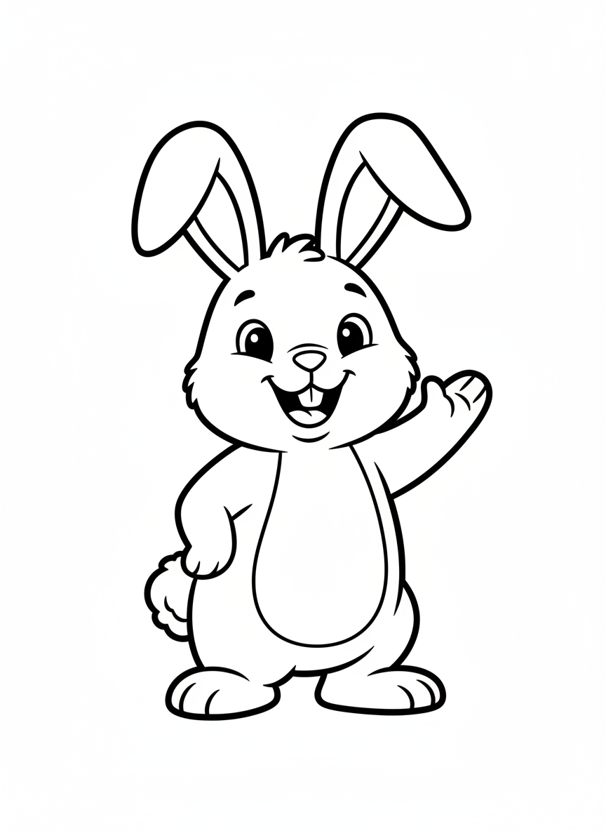 desenho de coelhinho para colorir