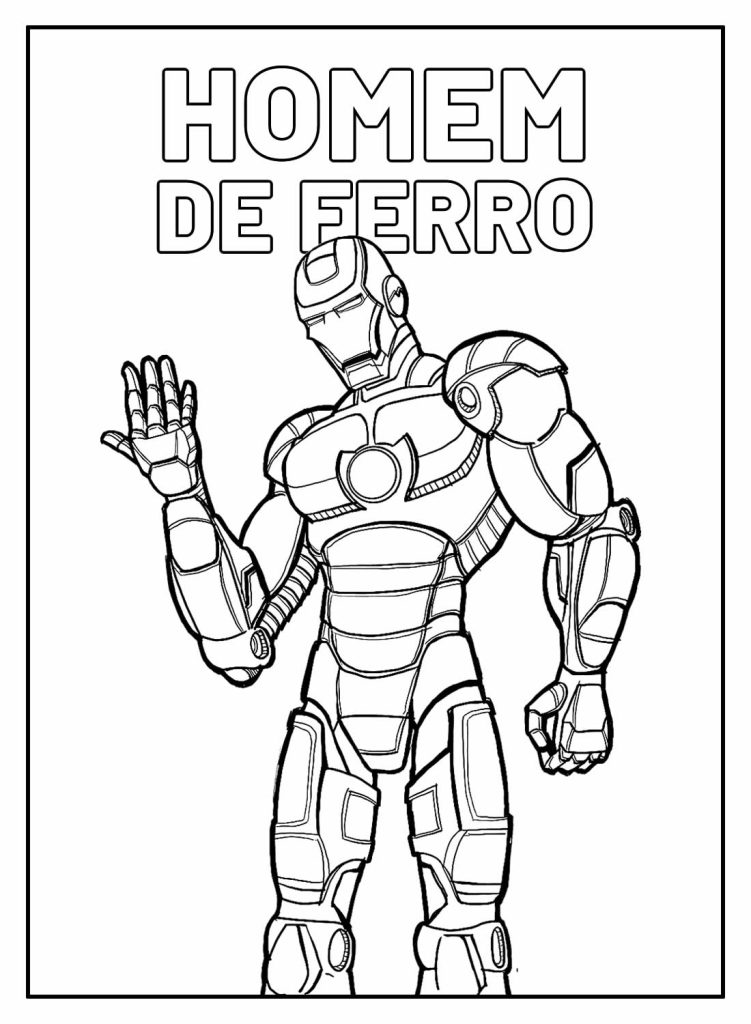 quanto custa imprimir desenhos do homem de ferro