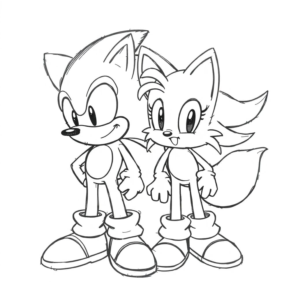 desenho para colorir sonic