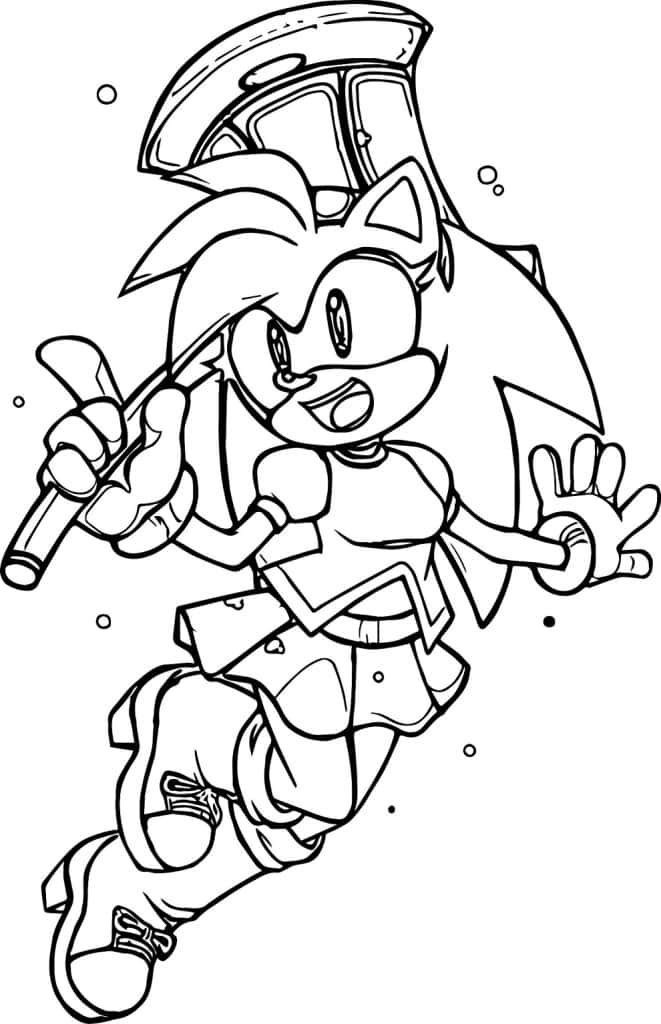 desenho para colorir sonic