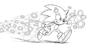 desenho sonic vs tails para colorir
