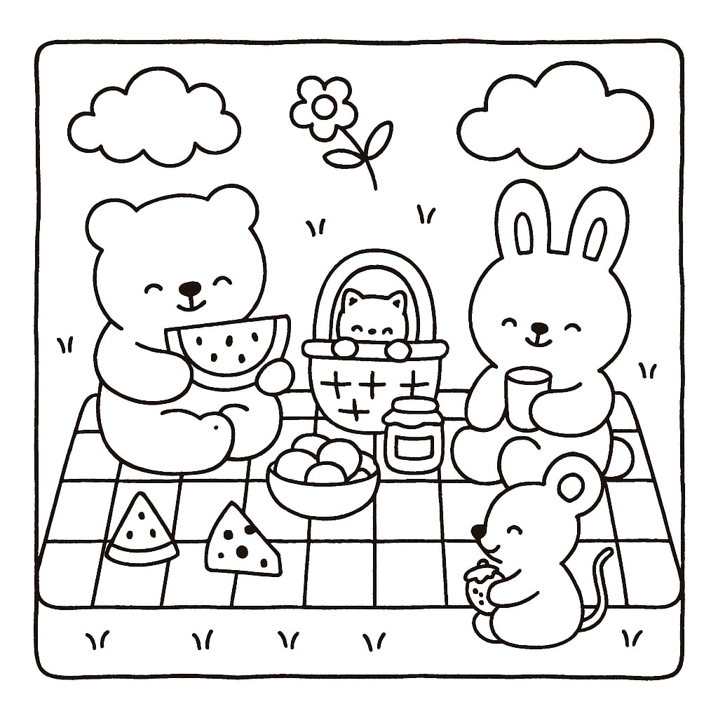 melhores desenhos para imprimir de animais fofos
