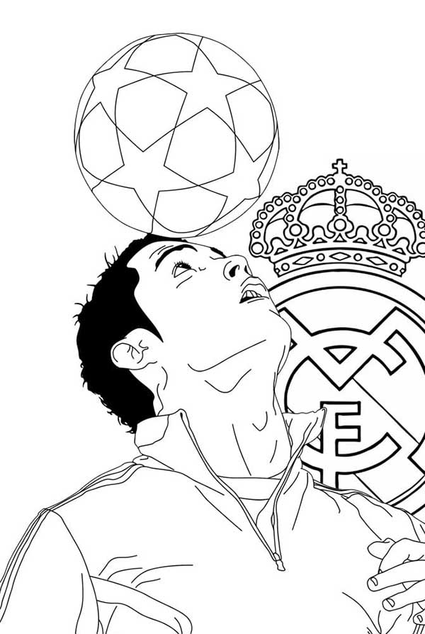 desenho para imprimir cristiano ronaldo