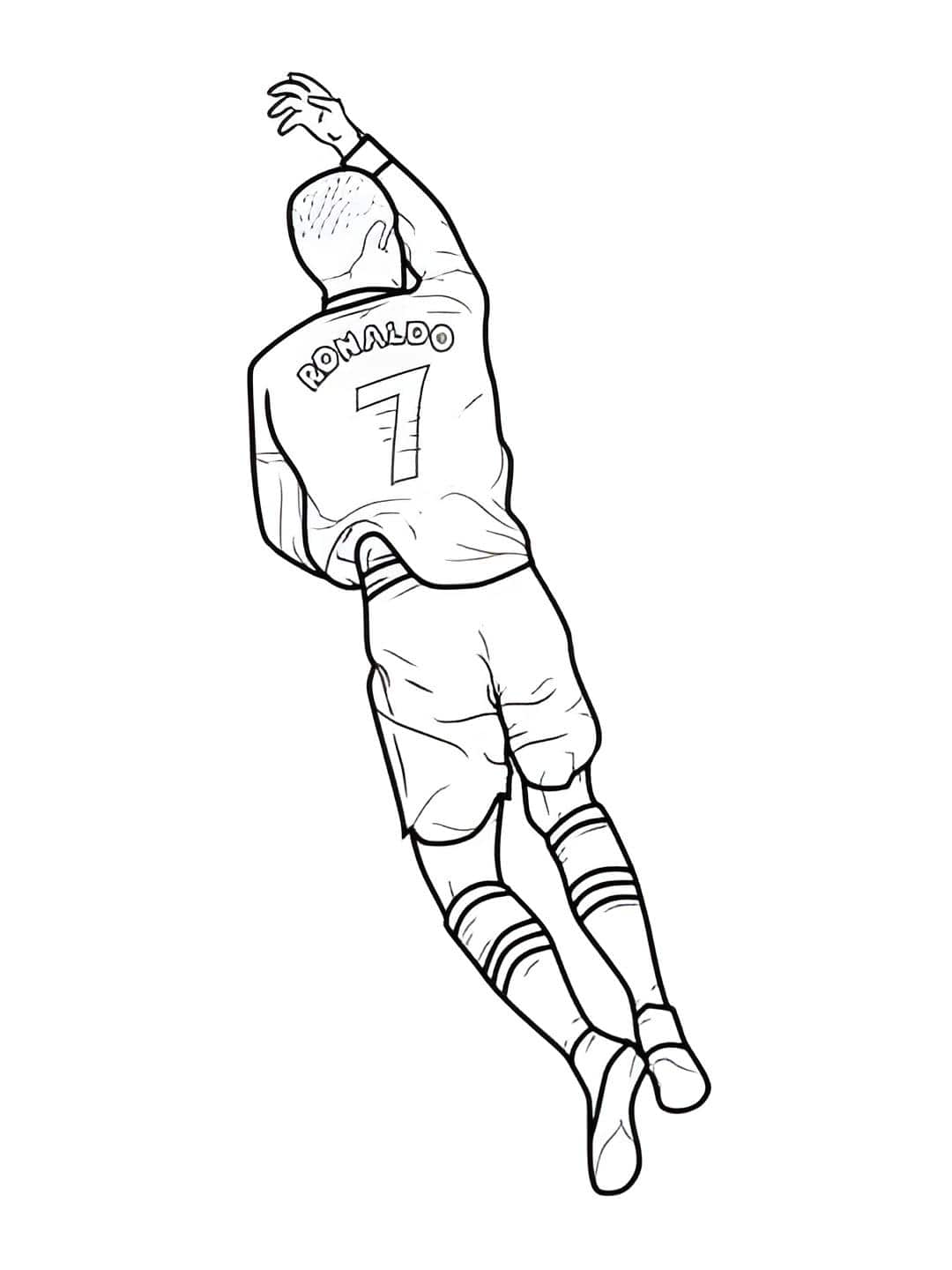 desenho para imprimir cristiano ronaldo