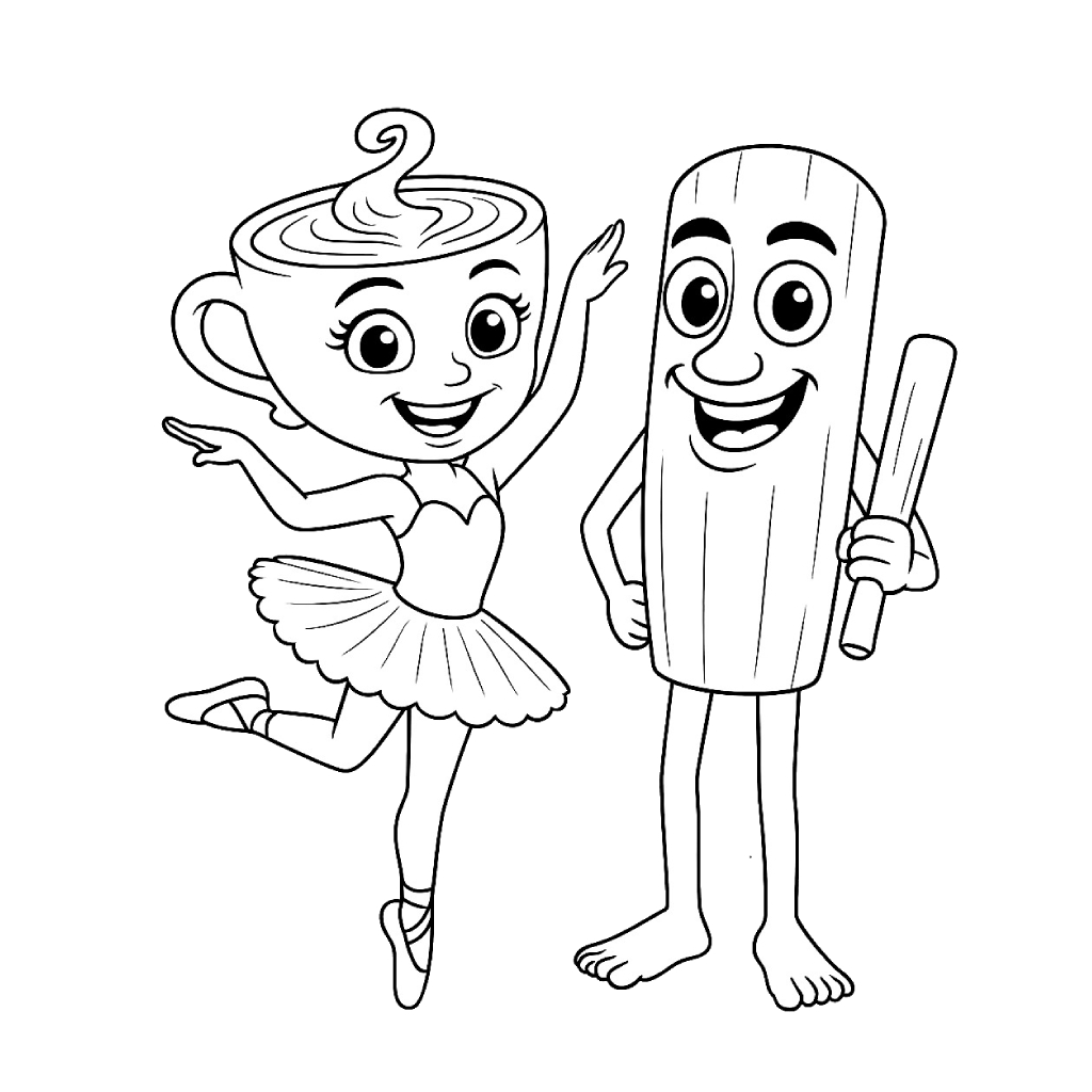 desenhos animados para colorir estilo kawaii para adultos