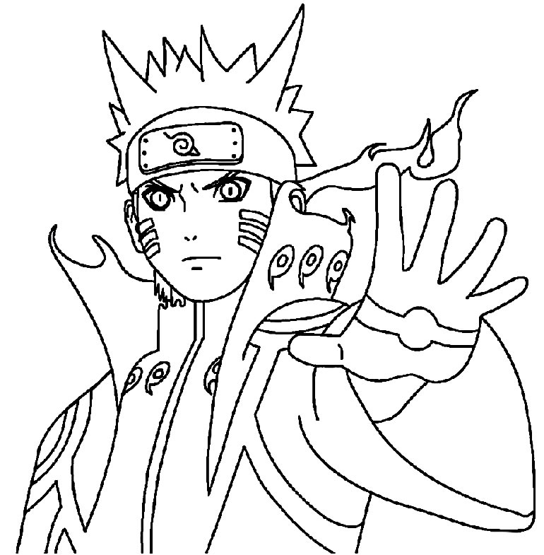 desenhos do naruto para colorir