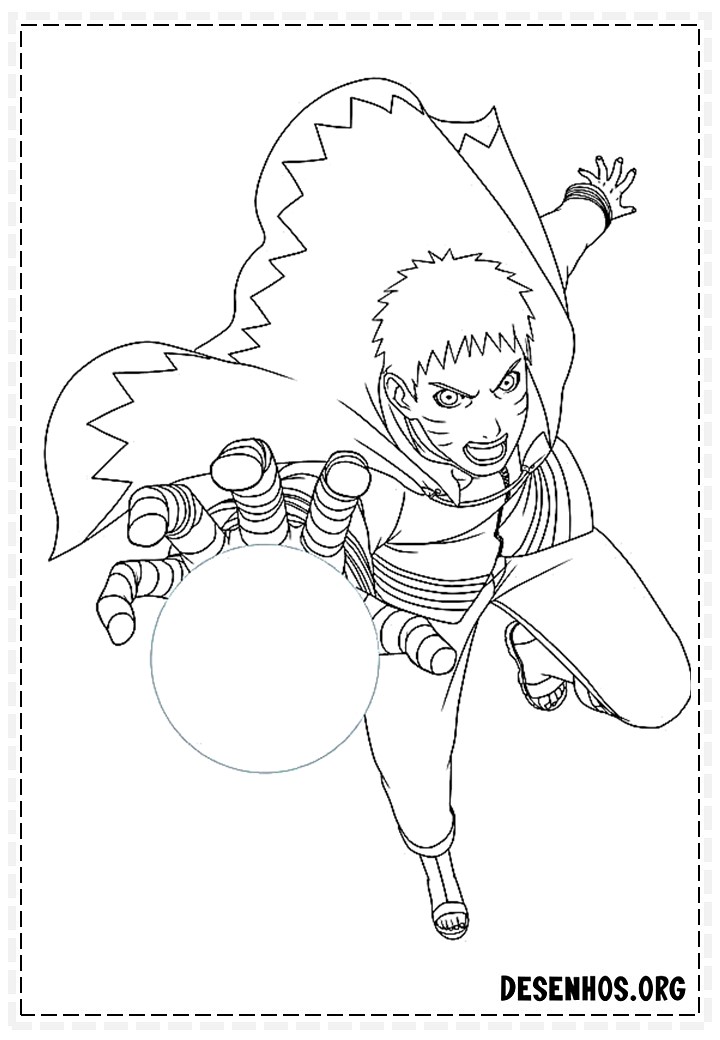 desenhos do naruto para colorir