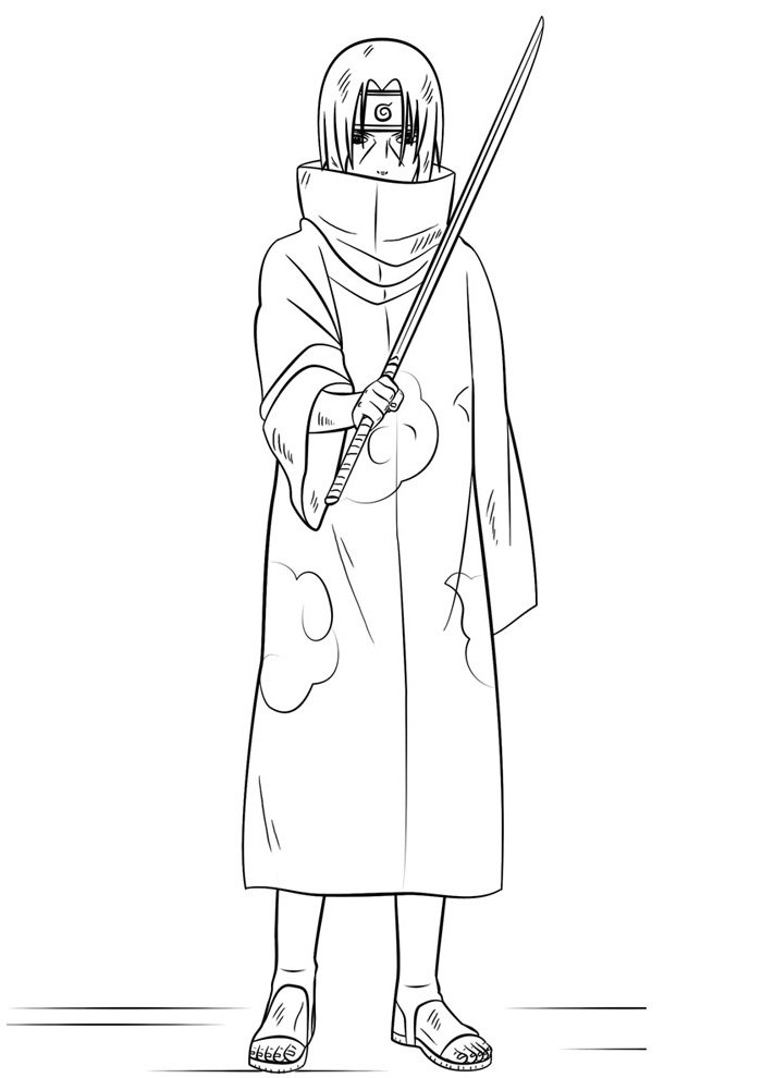 desenhos do naruto para colorir