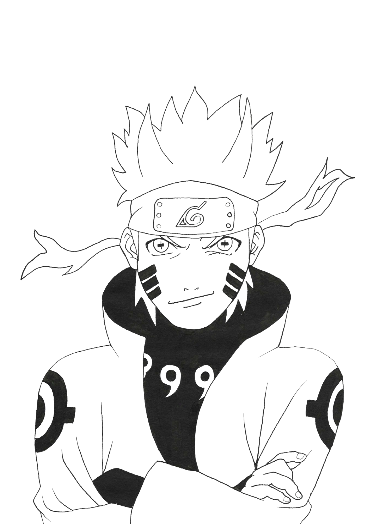 melhores desenhos do naruto para colorir em família