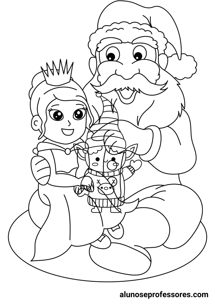 desenhos natalinos para colorir simples vs complexos