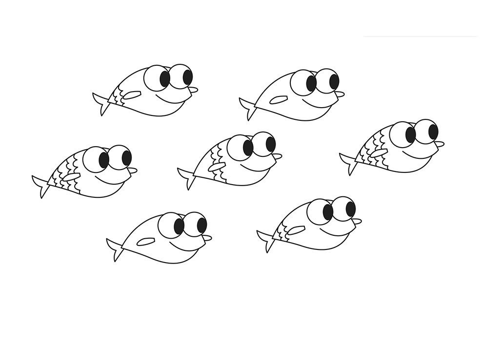 desenhos para colorir baby shark