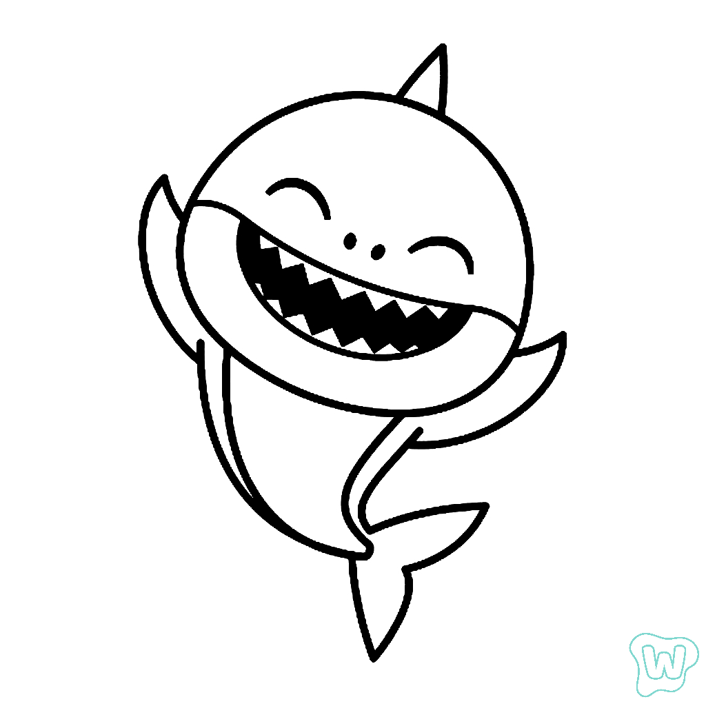 erros comuns ao colorir baby shark