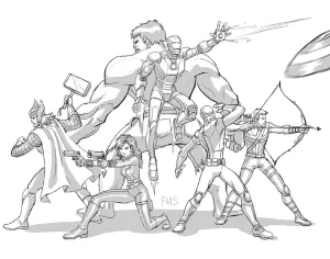 onde encontrar desenhos dos vingadores baratos para imprimir