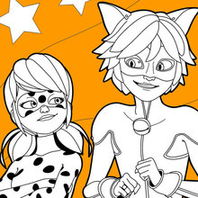 melhores desenhos ladybug e cat noir para imprimir