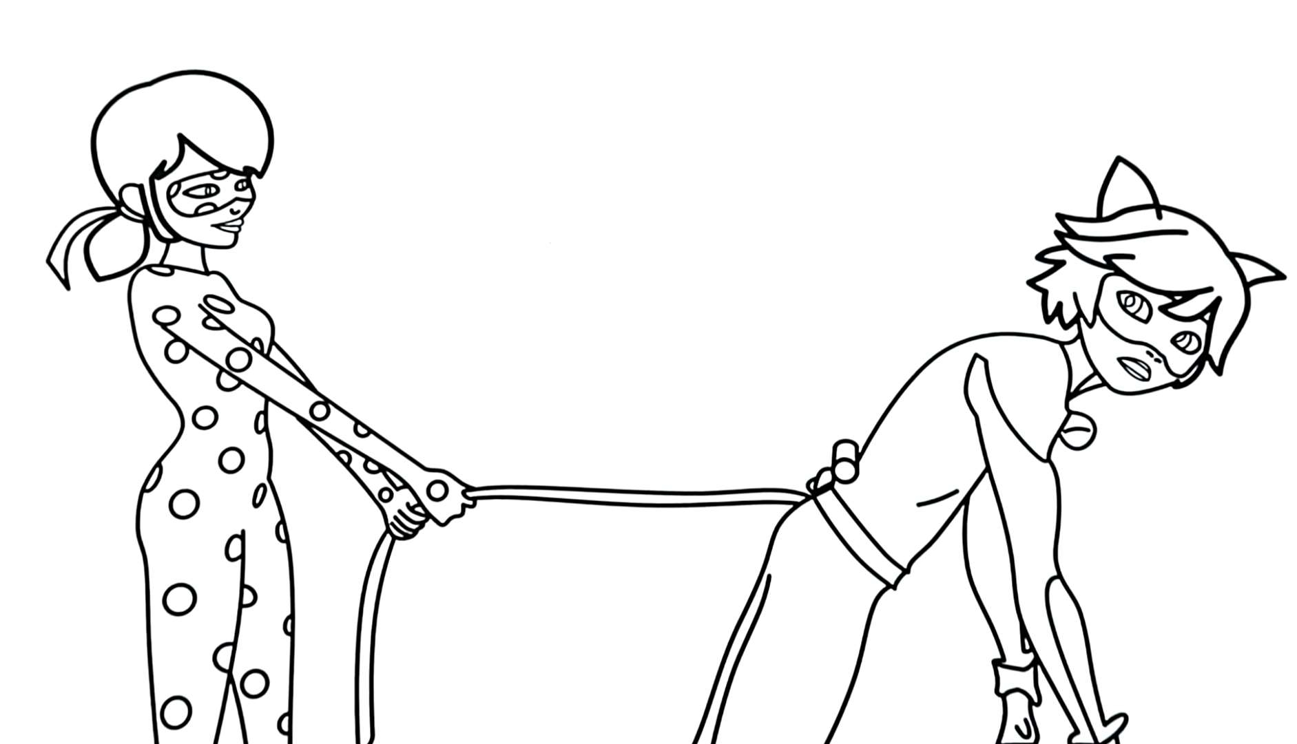 desenhos ladybug e cat noir vs pj masks para colorir