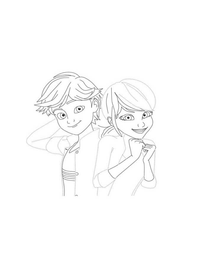 desenhos ladybug e cat noir vs pj masks para colorir