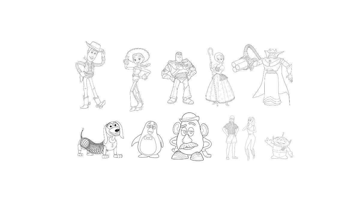 desenhos toy story vs desenhos frozen para colorir