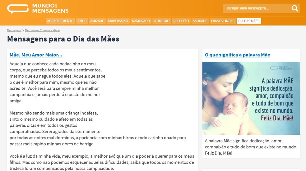 erros comuns ao escrever mensagem dia das mães