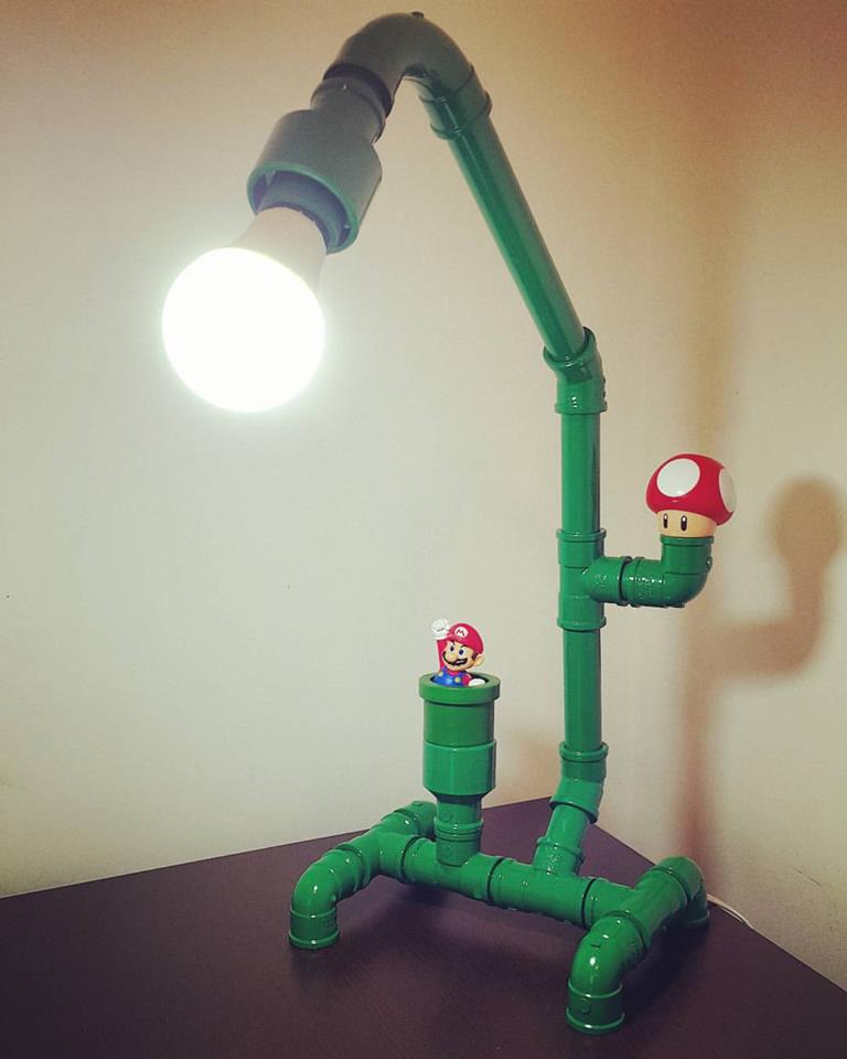 diy luminaria de pvc