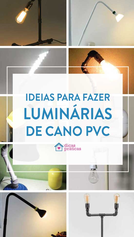 diy luminaria de pvc